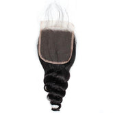 Closure With Bundles Loose Wave Hair 2 Bundles With 4x4 Lace Closure - MeetuHair
